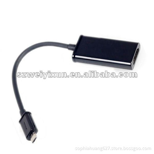 Micro USB MHL to HDMI HDTV Adapter Cable for Samsung HTC Smart Phone Tablet PC